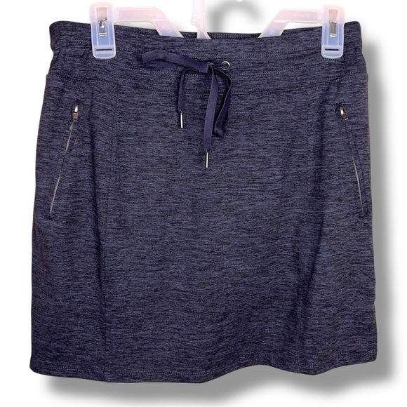 Large Tangerine Brand Grey Heather Skort Stretch Tennis Golf Athletic Active - Picture 1 of 13